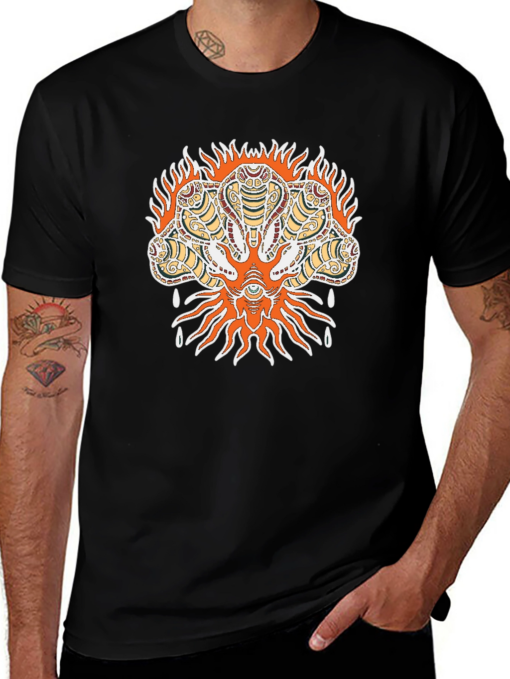 Mystic Cobra Graphic Tee - Mens Black T-Shirt