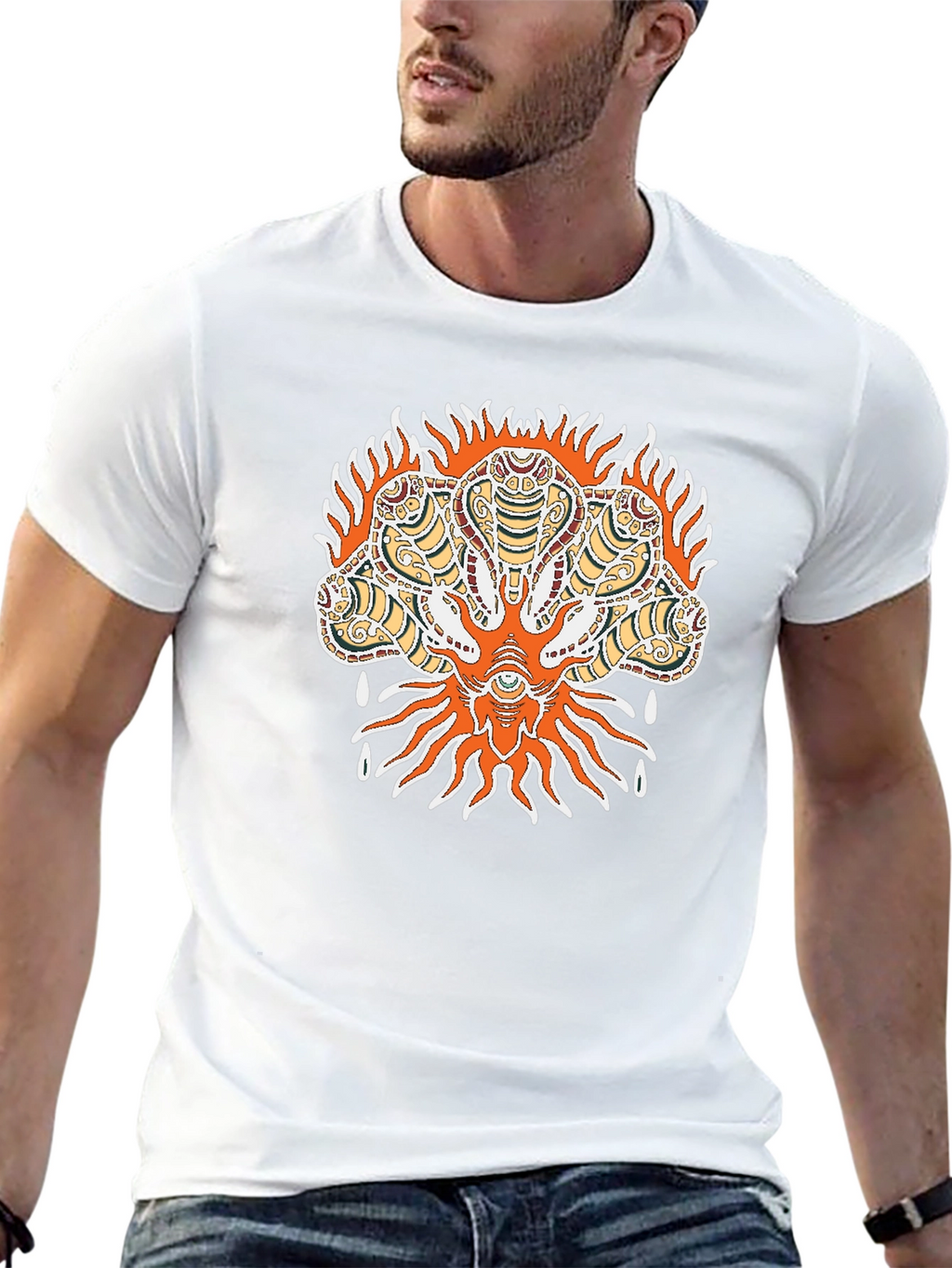 Mystic Cobra Graphic Tee - Mens Black T-Shirt