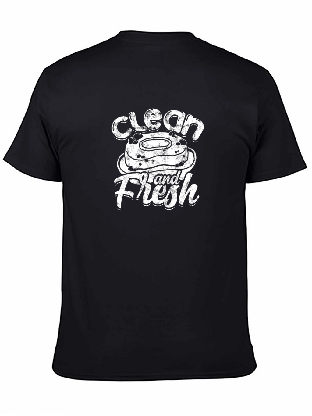 Clean and Fresh Graphic Tee - Black