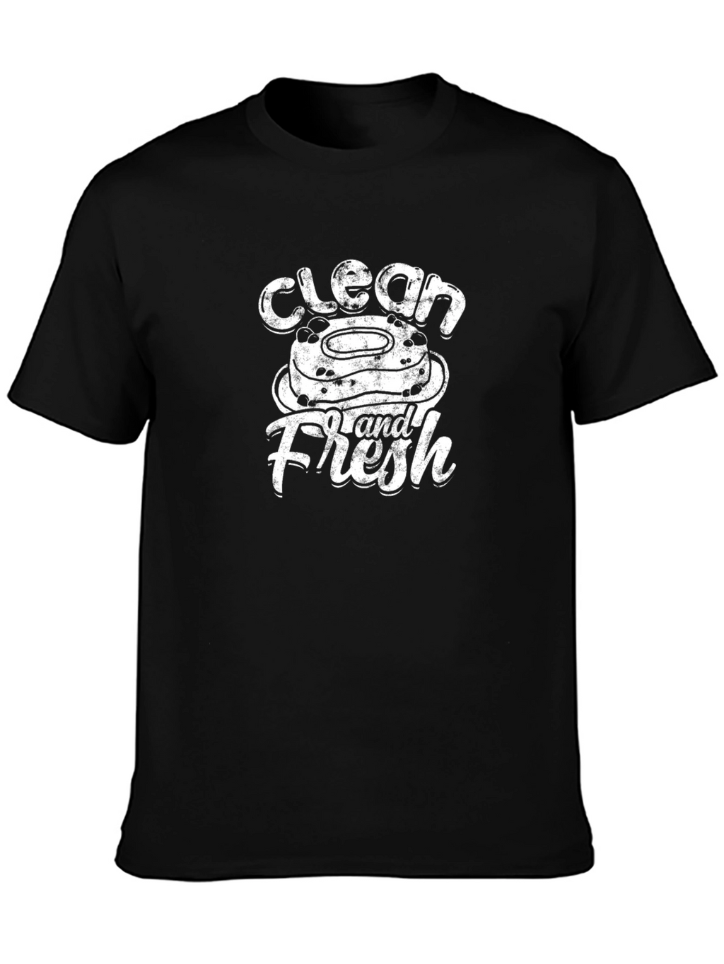 Clean and Fresh Graphic Tee - Black
