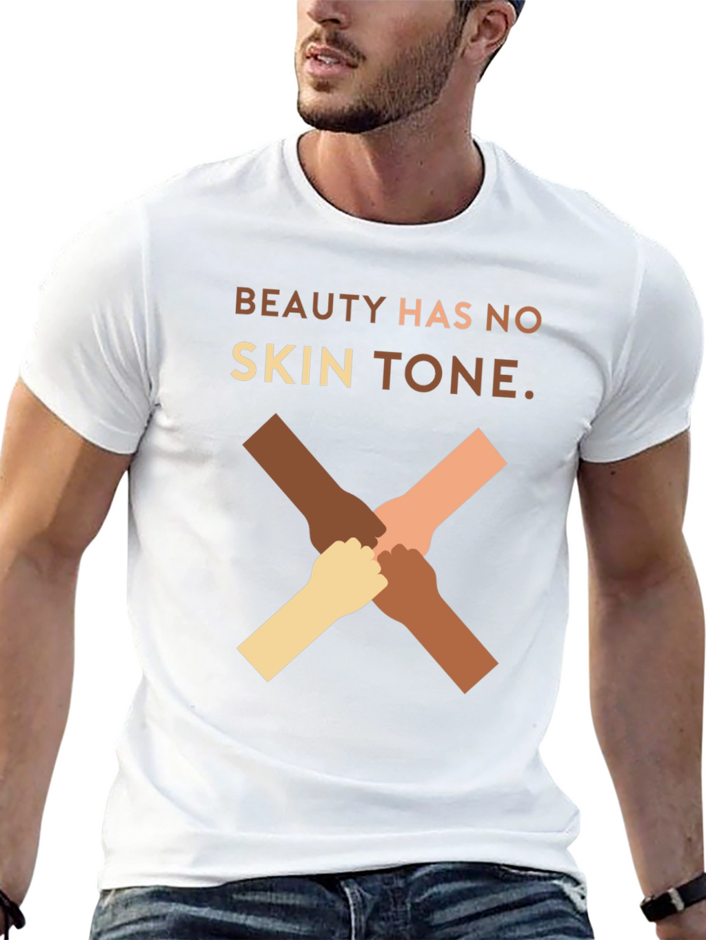 Beauty Has No Skin Tone Graphic T-Shirt