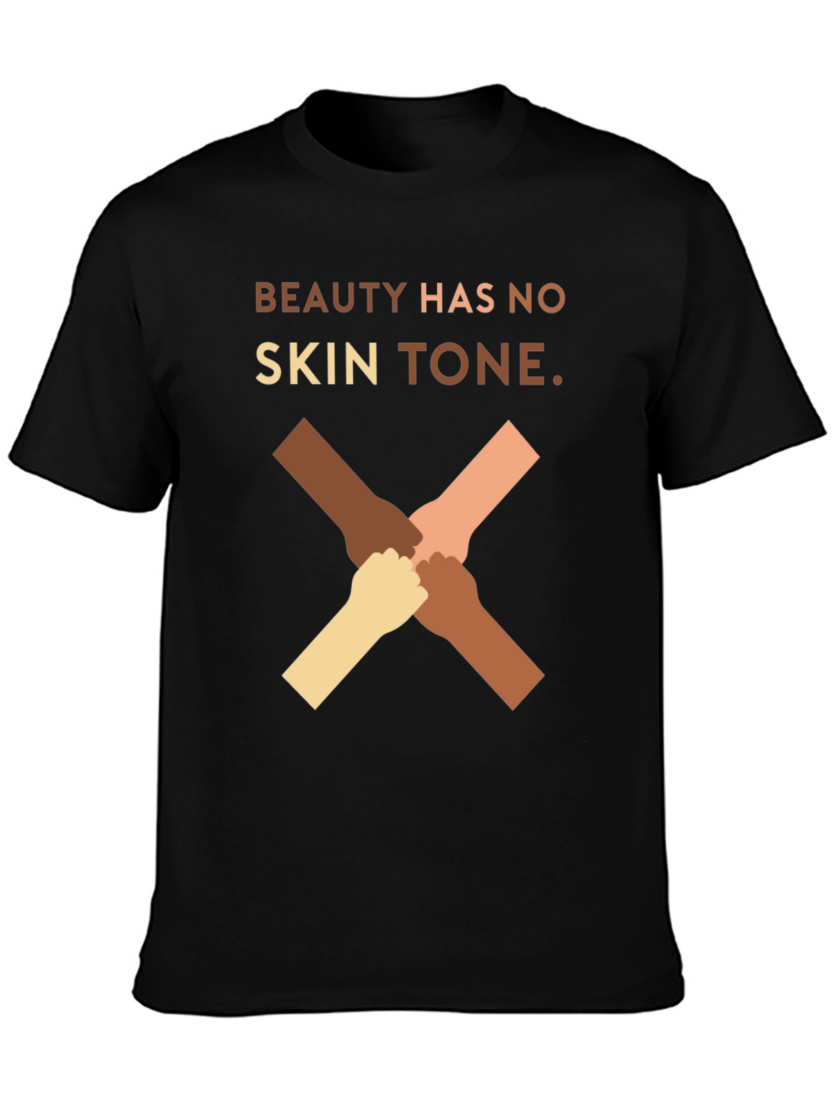 Beauty Has No Skin Tone Graphic T-Shirt