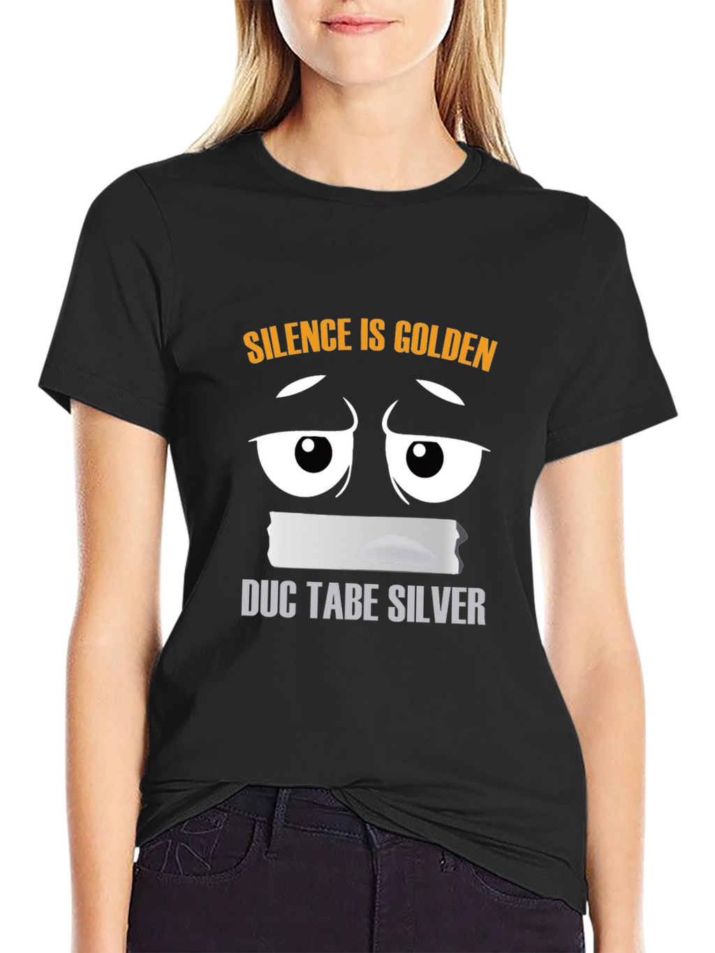 Silence is Golden Funny Graphic Tee