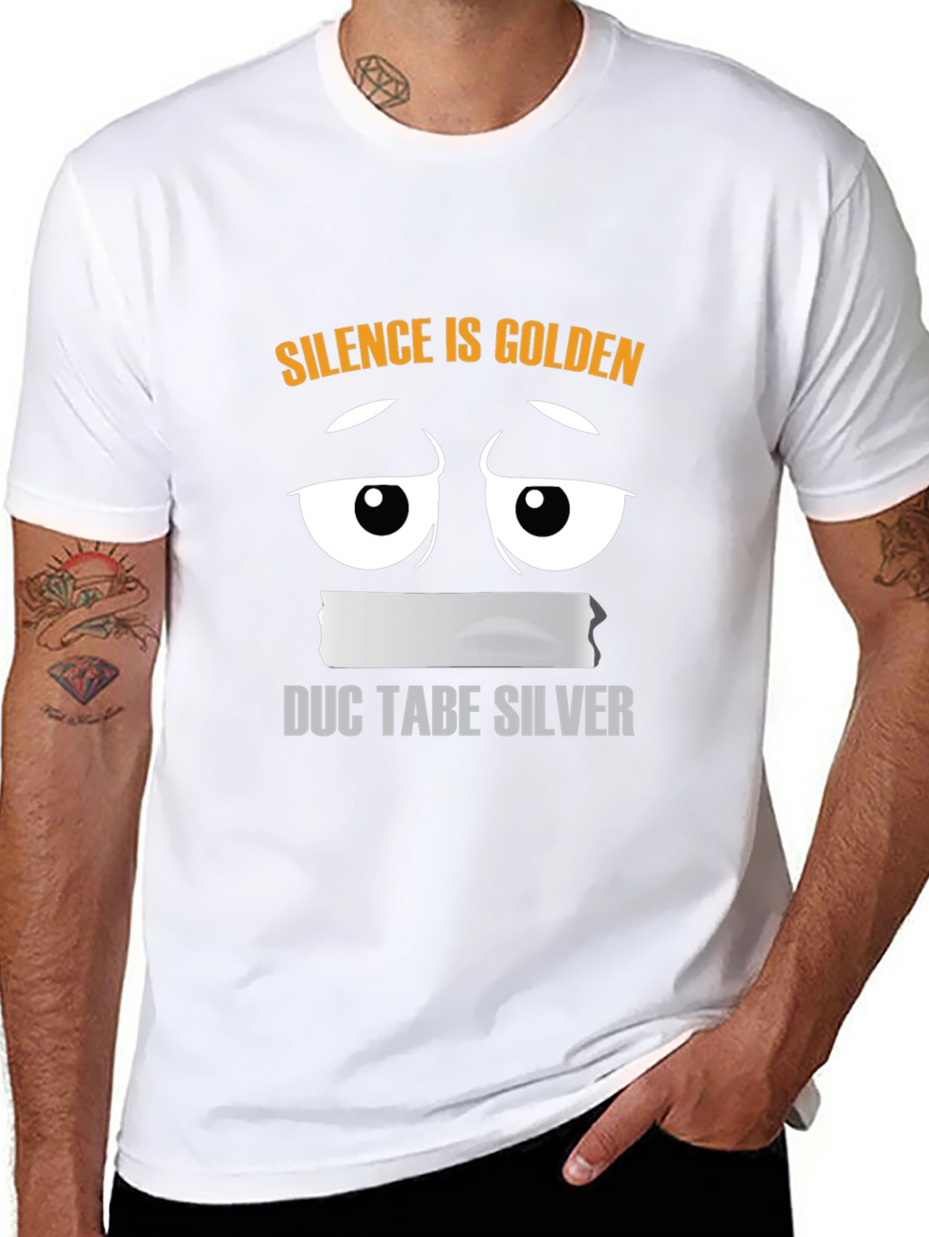 Silence is Golden Funny Graphic Tee