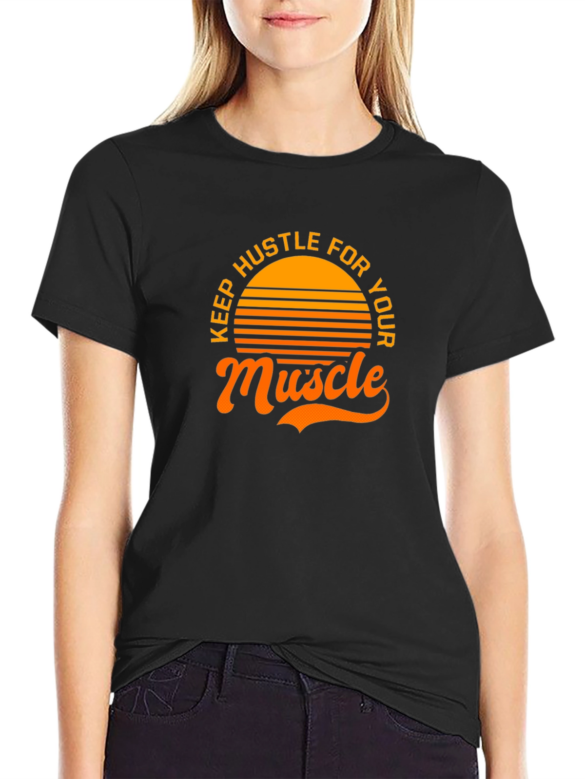 Keep Hustle for Your Muscle Graphic Tee