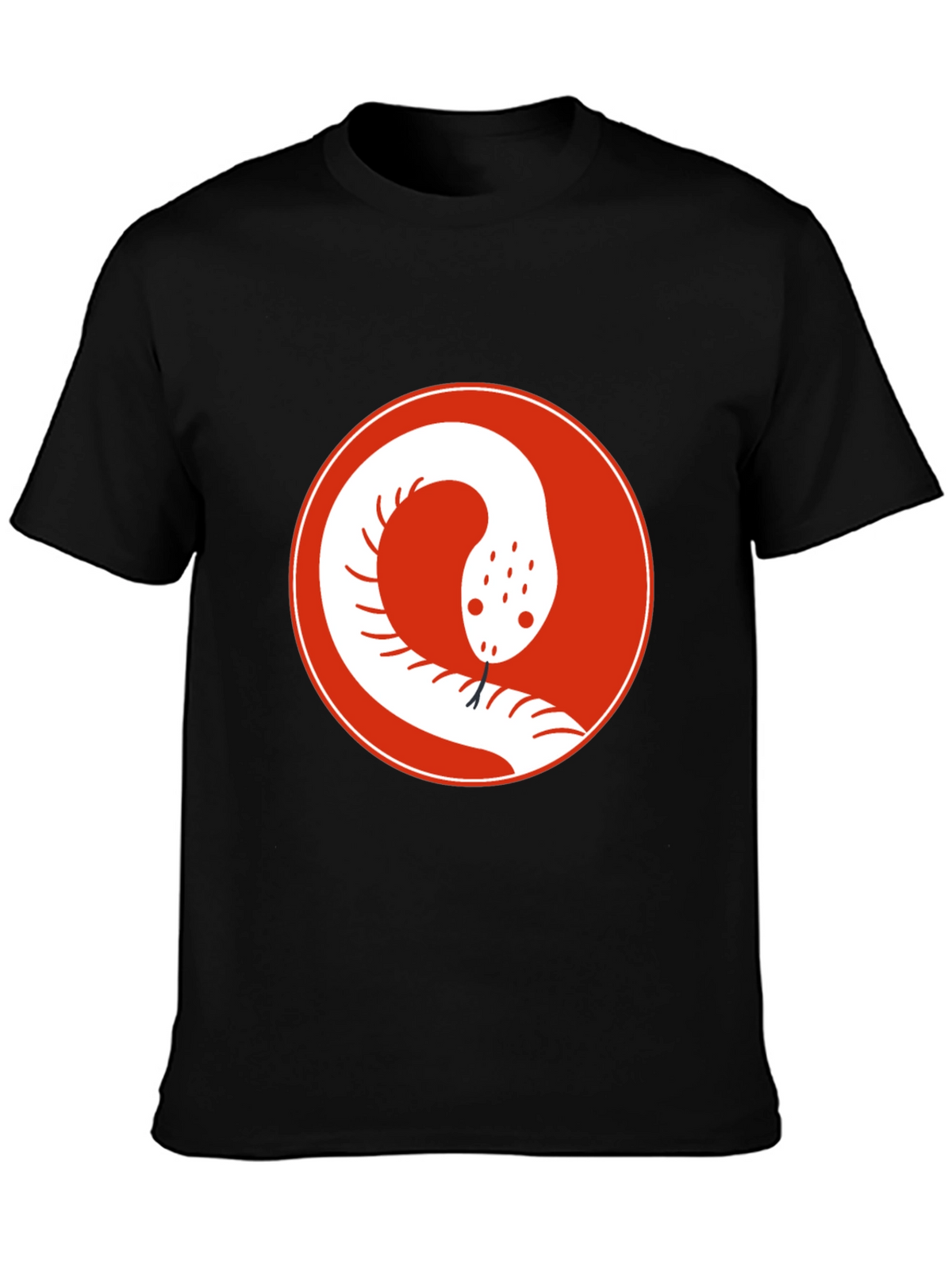 Snake Circle Graphic Tee - Cool Casual Style