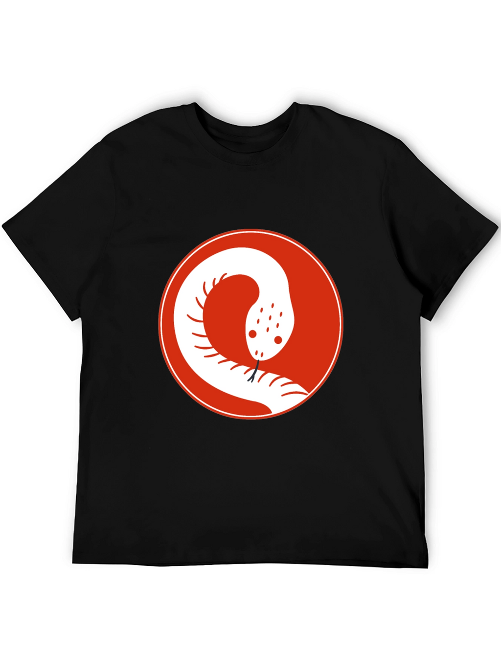 Snake Circle Graphic Tee - Cool Casual Style