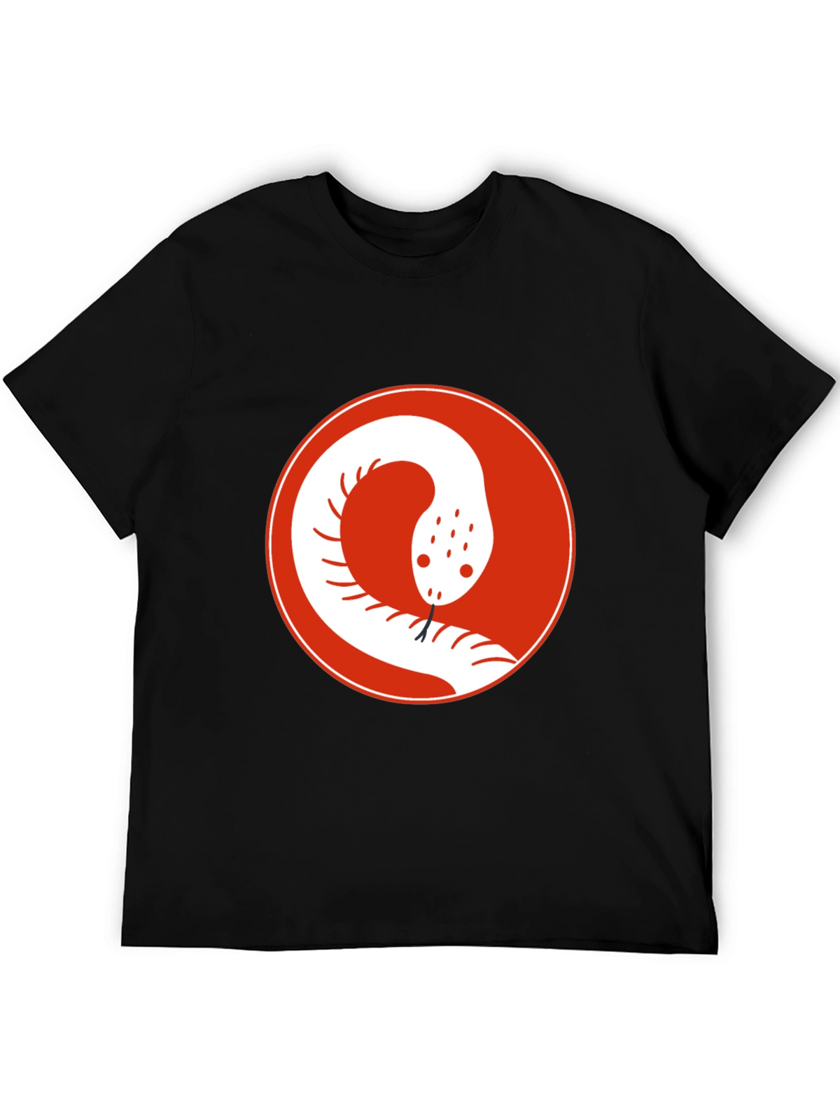 Snake Circle Graphic Tee - Cool Casual Style
