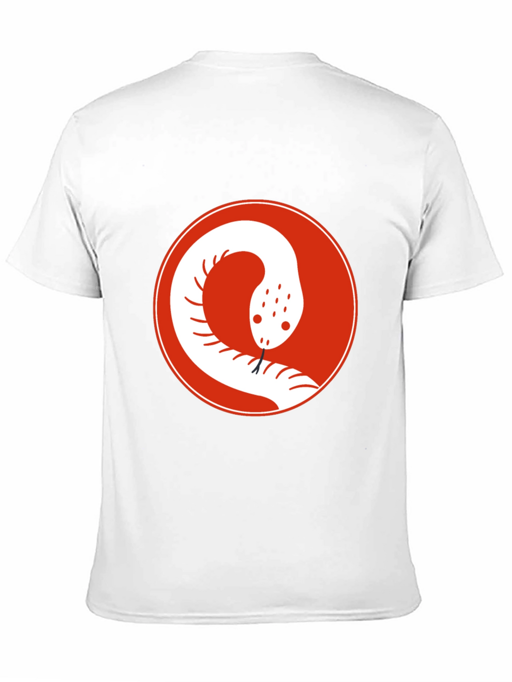 Snake Circle Graphic Tee - Cool Casual Style