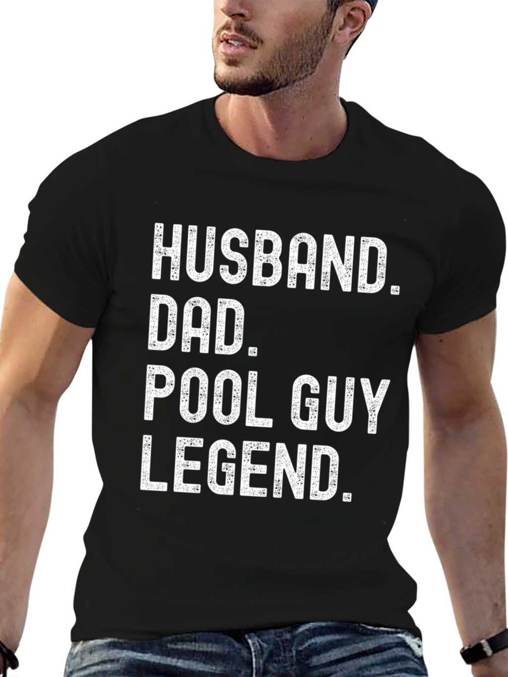 Husband Dad Pool Guy Legend T-Shirt
