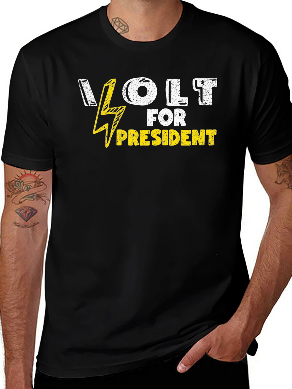 Vote Volt for President T-Shirt - Black