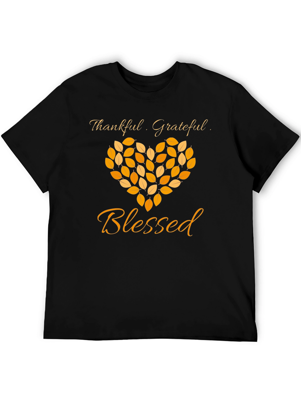 Thankful Grateful Blessed Graphic T-Shirt
