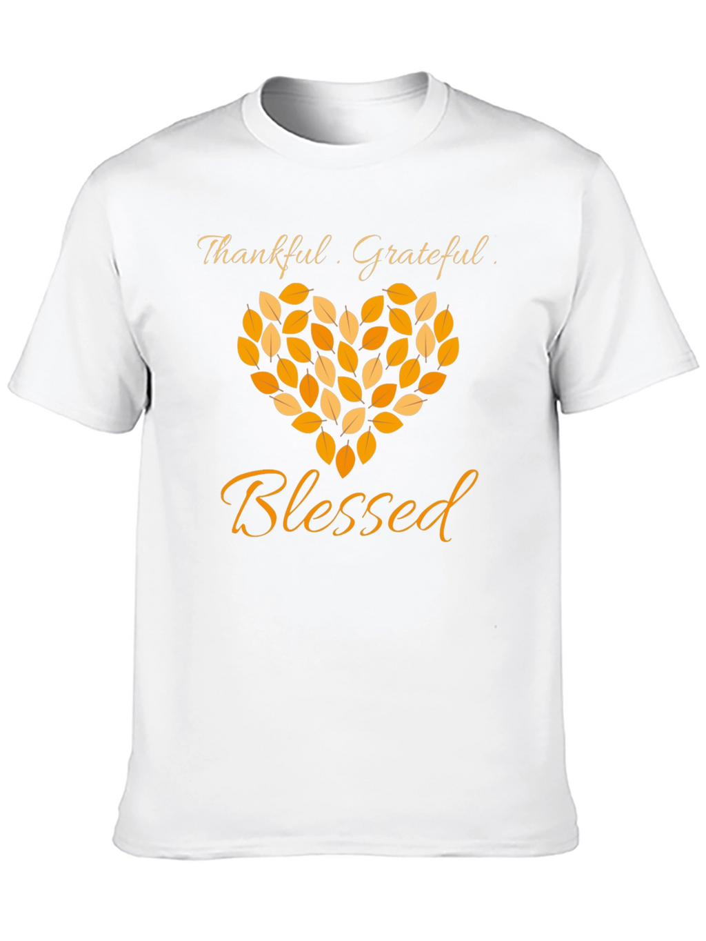 Thankful Grateful Blessed Graphic T-Shirt