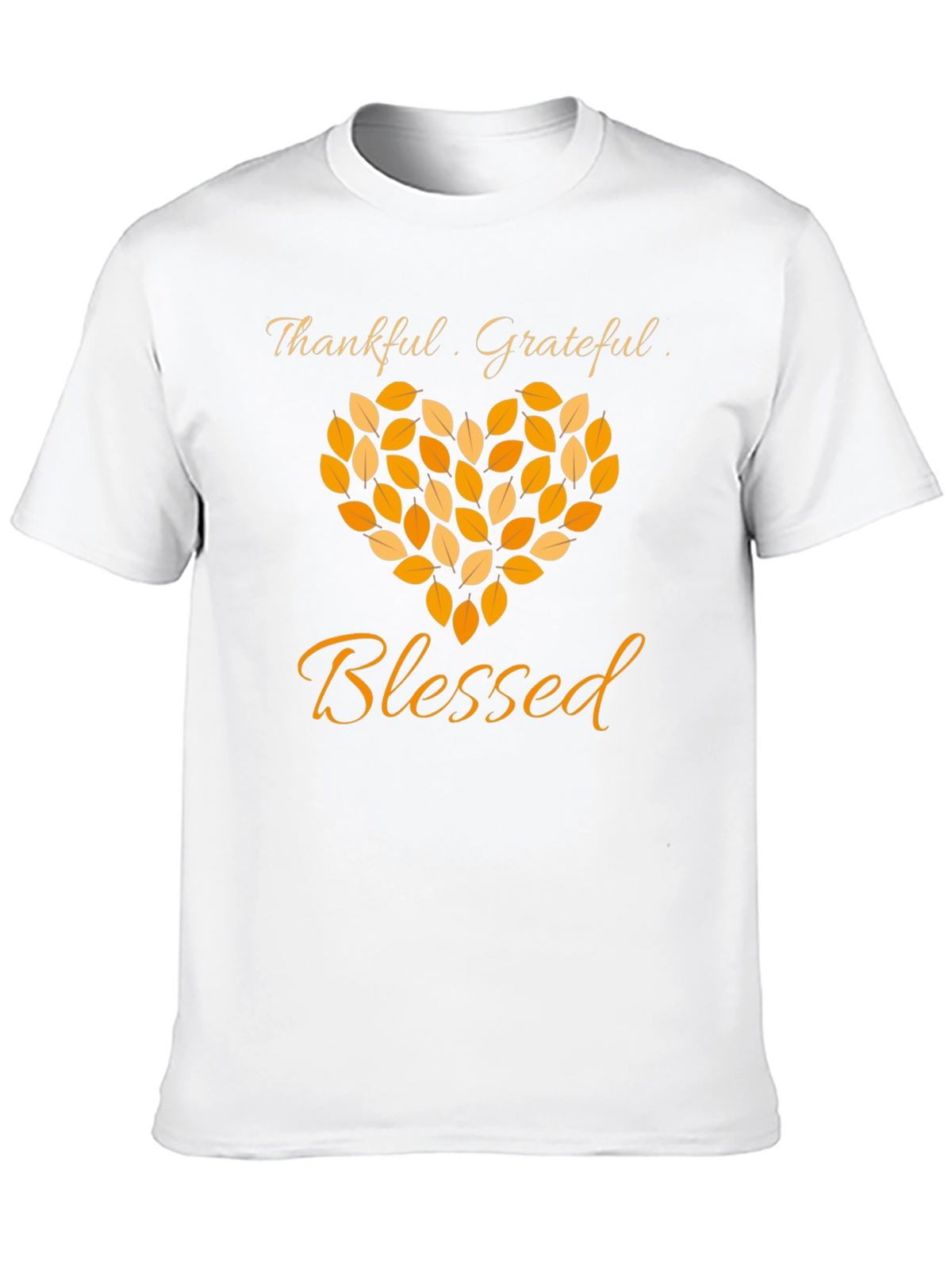 Thankful Grateful Blessed Graphic T-Shirt