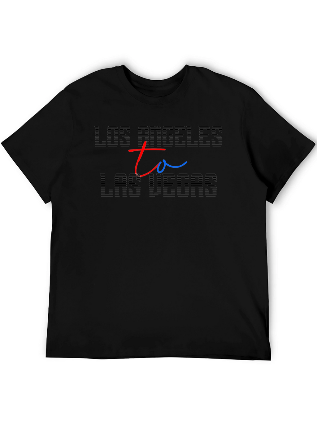 LA to Las Vegas Black T-Shirt