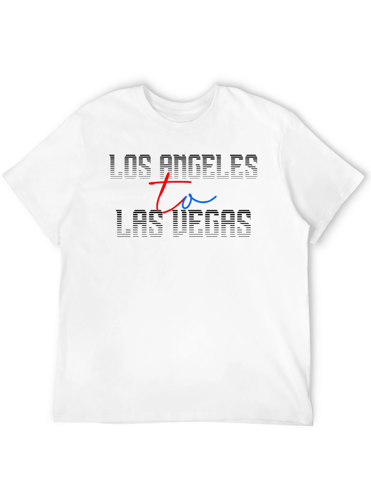 LA to Las Vegas Black T-Shirt