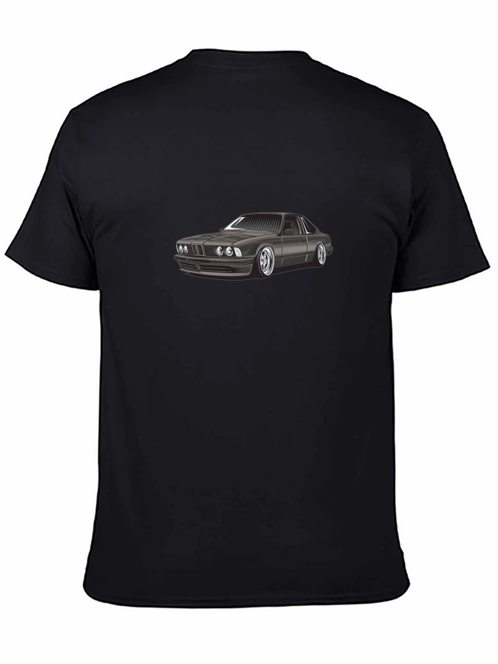 Classic Car Graphic Tee - Black Cotton