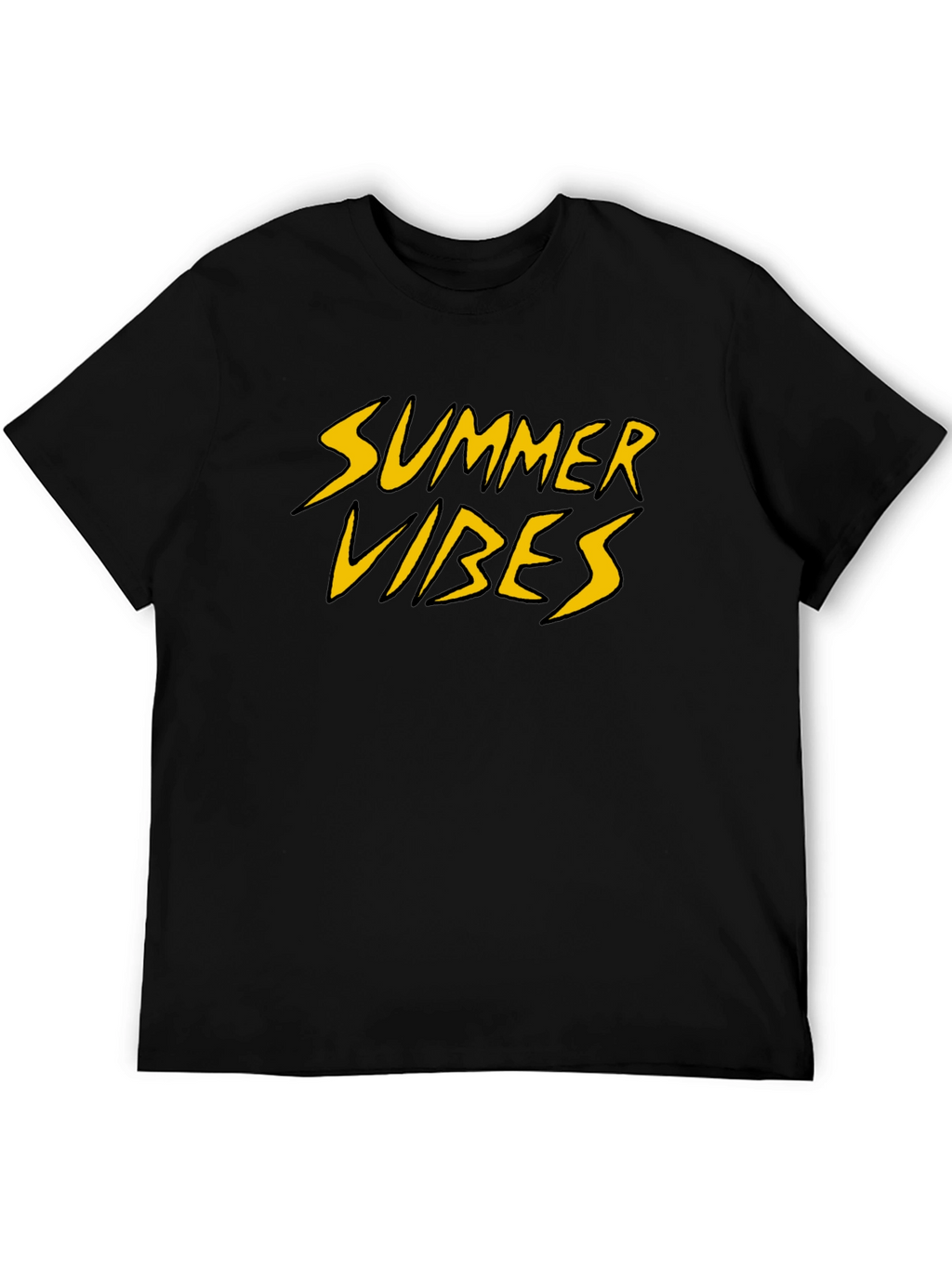 Summer Vibes Graphic Tee - Black
