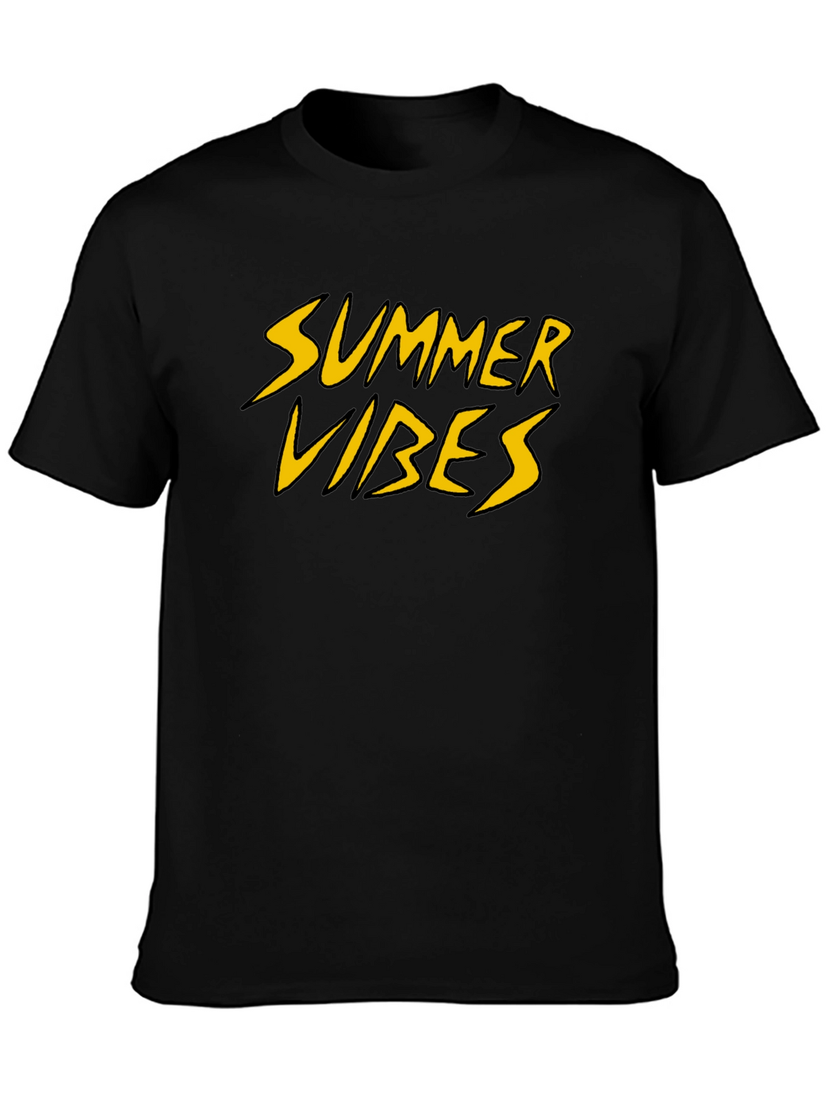 Summer Vibes Graphic Tee - Black