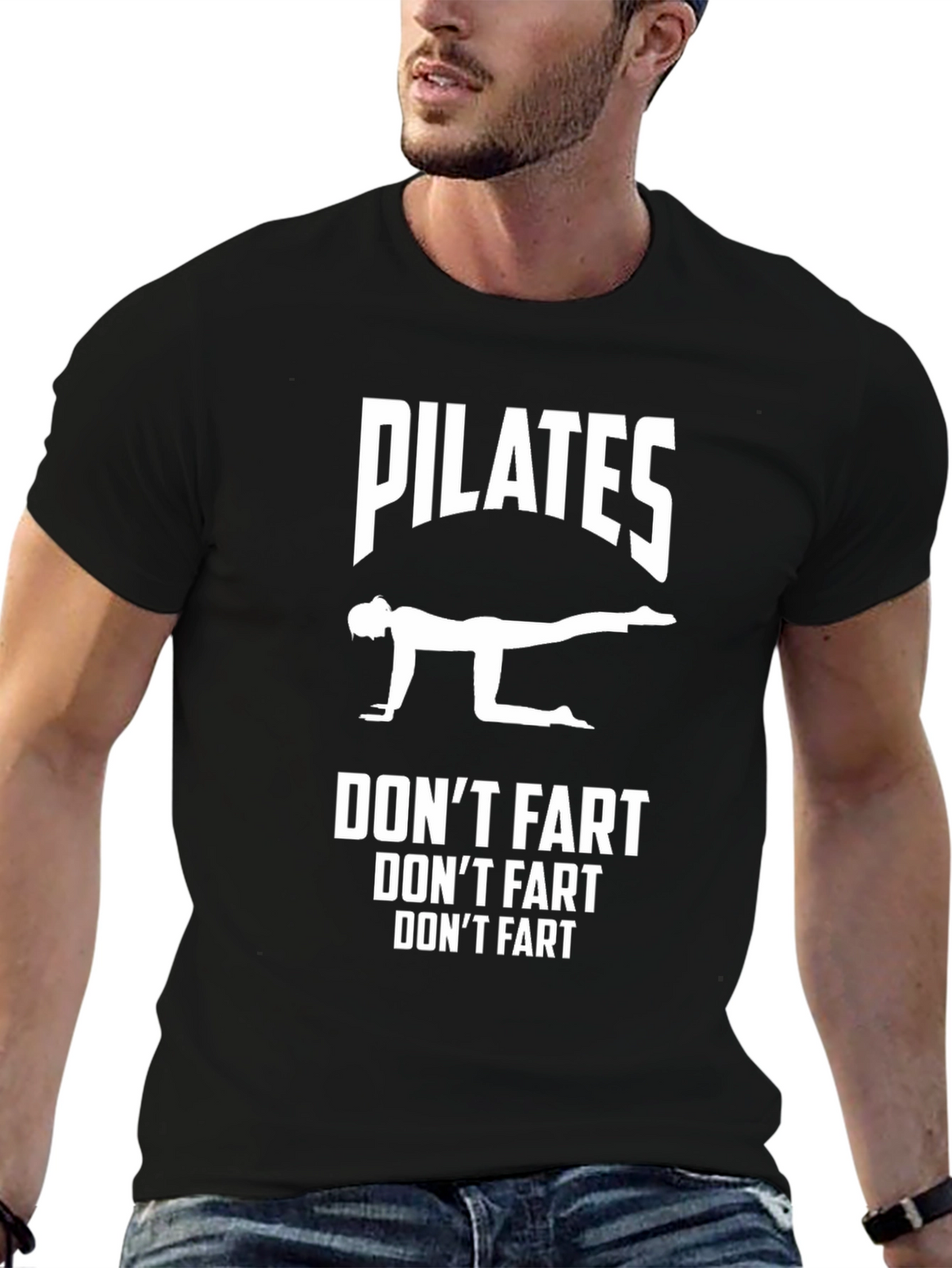Pilates Dont Fart Graphic T-Shirt