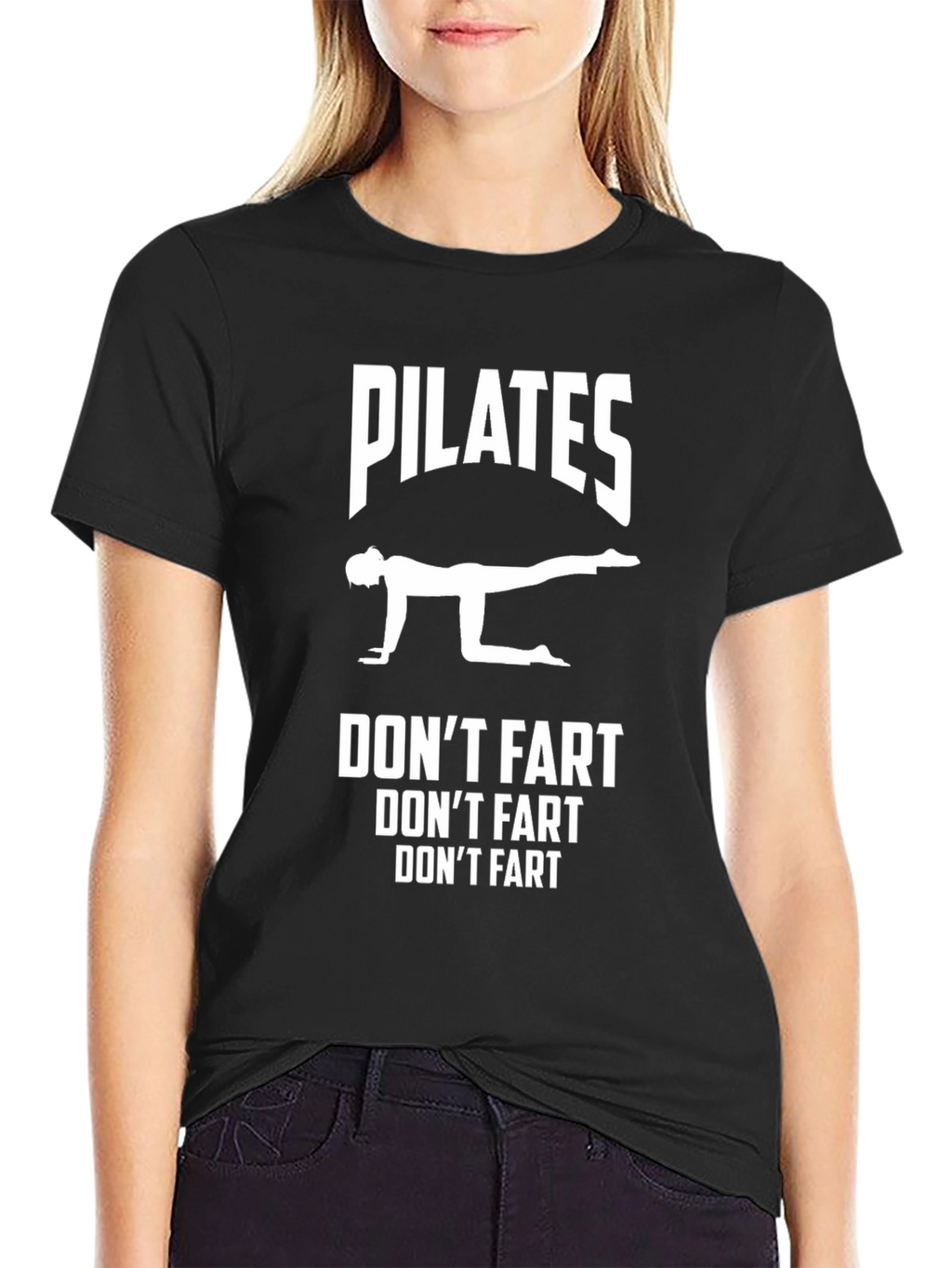 Pilates Dont Fart Graphic T-Shirt