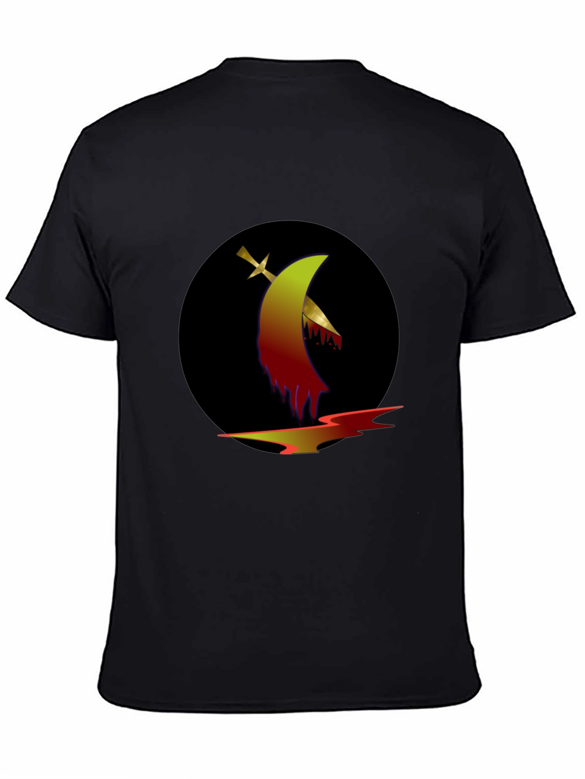 Graphic Tee: Sword & Moon Design