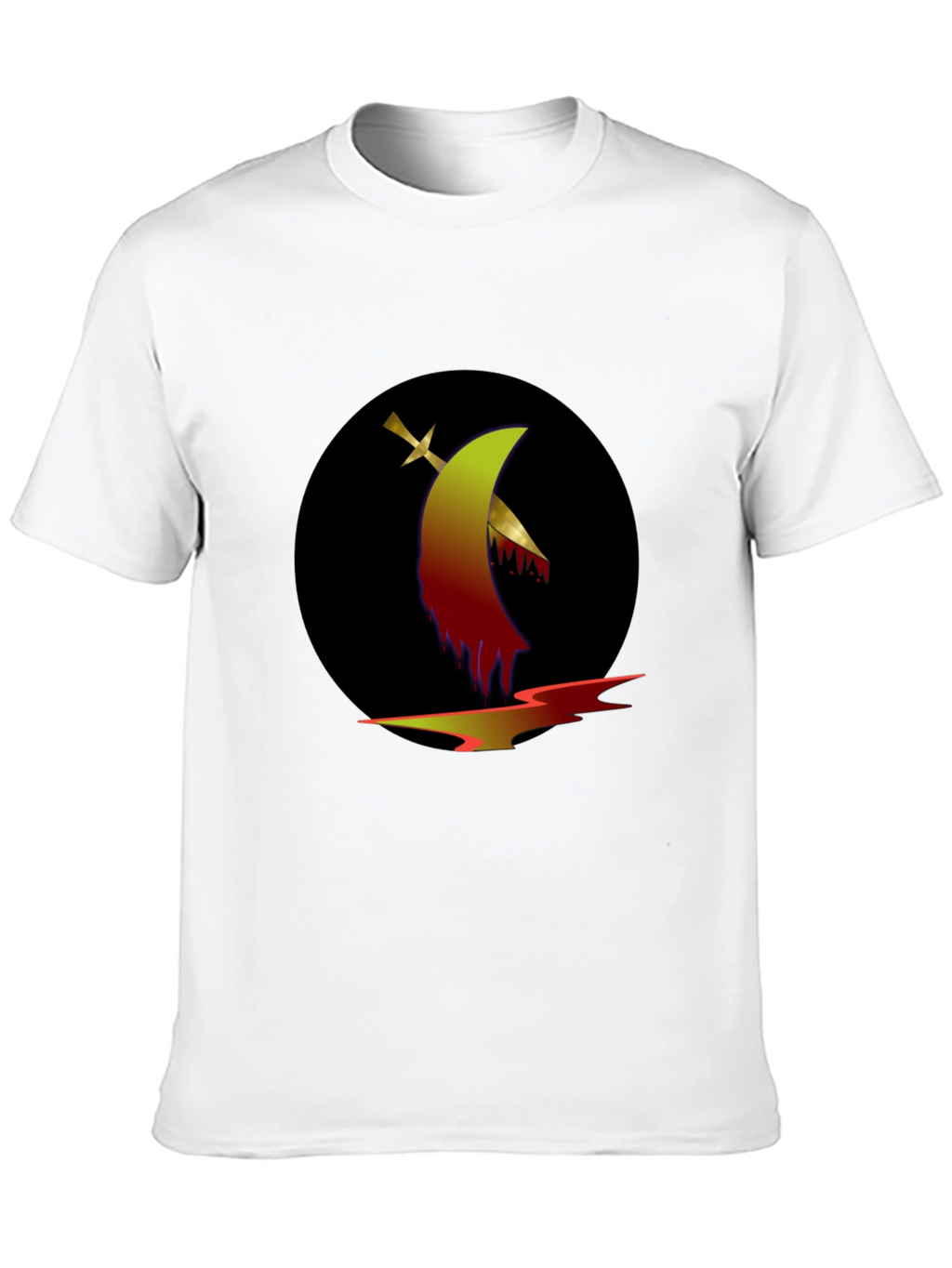 Graphic Tee: Sword & Moon Design