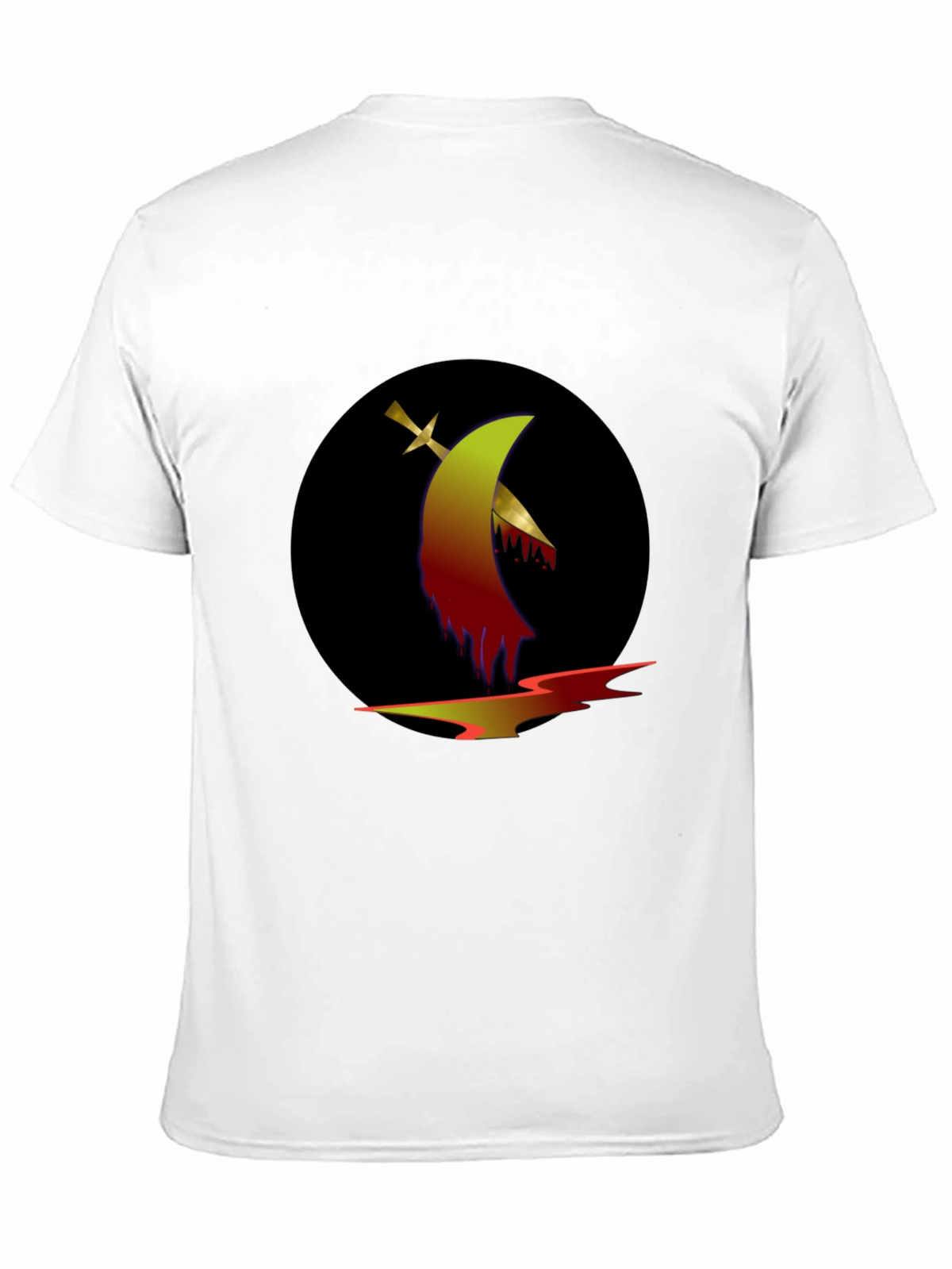 Graphic Tee: Sword & Moon Design