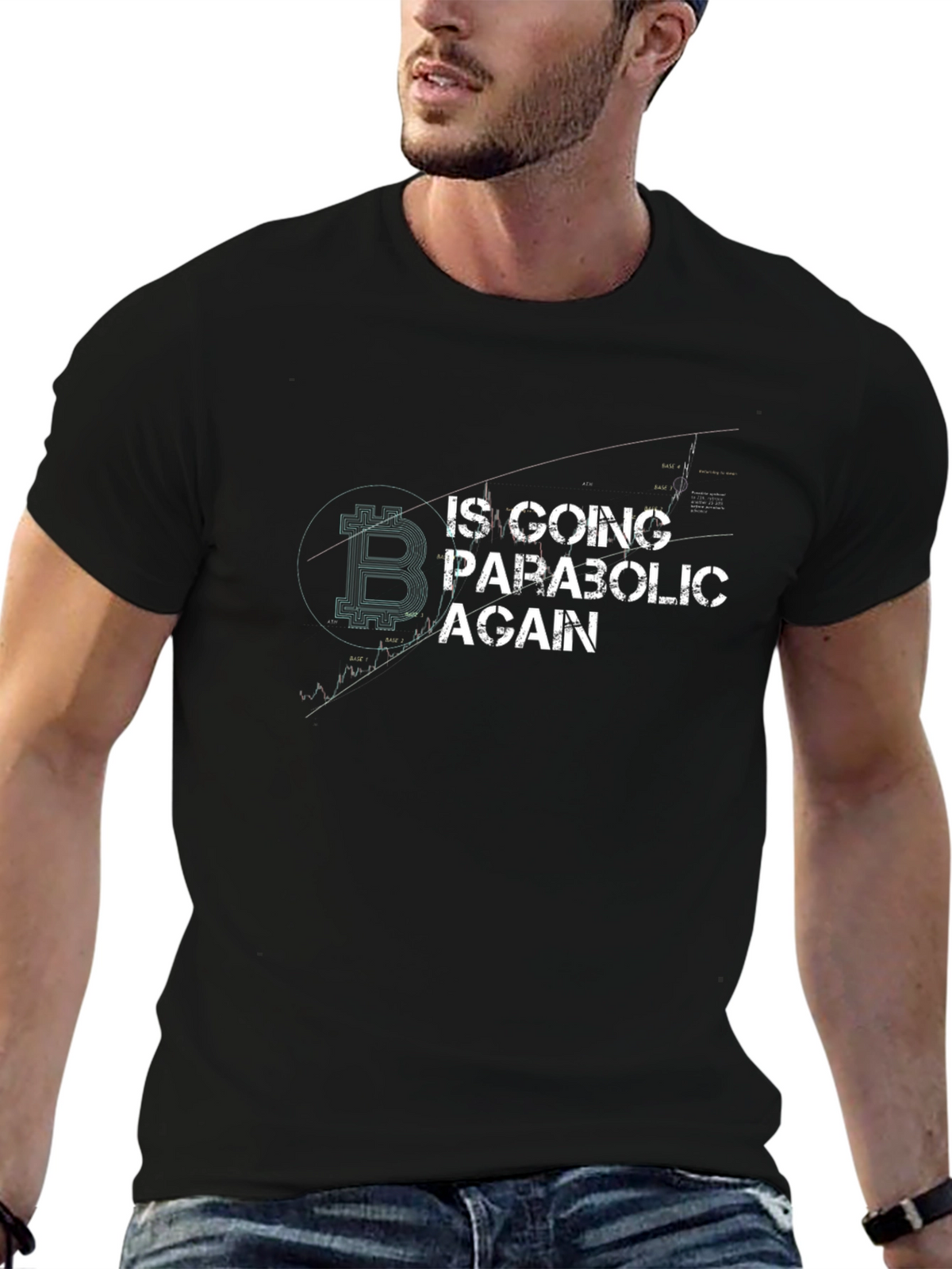 Bitcoin Going Parabolic Again Black T-Shirt