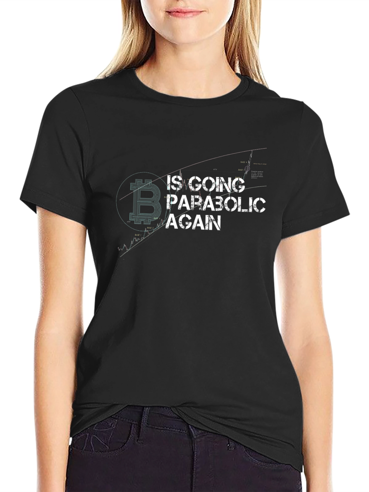 Bitcoin Going Parabolic Again Black T-Shirt