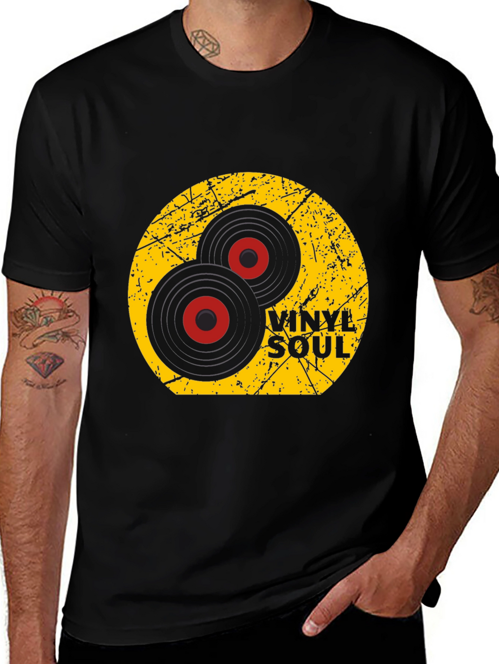 Vinyl Soul Graphic Tee - Retro Music Lover T-Shirt