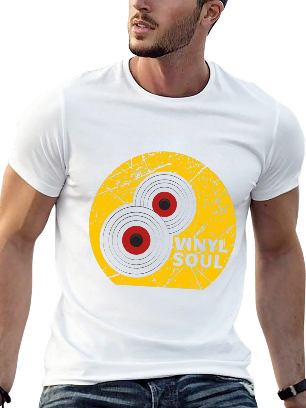 Vinyl Soul Graphic Tee - Retro Music Lover T-Shirt