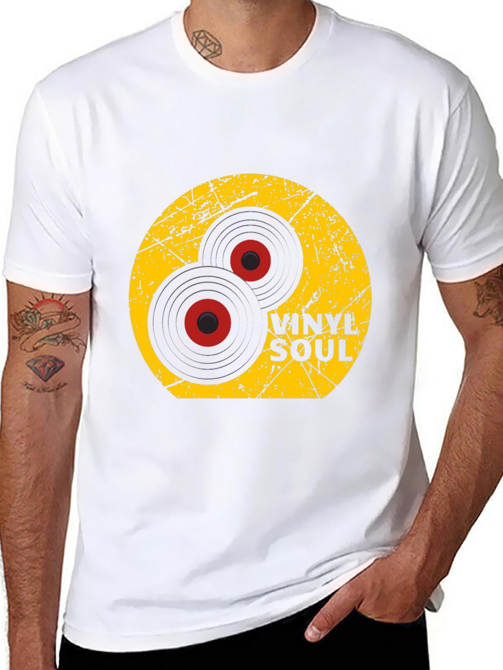 Vinyl Soul Graphic Tee - Retro Music Lover T-Shirt