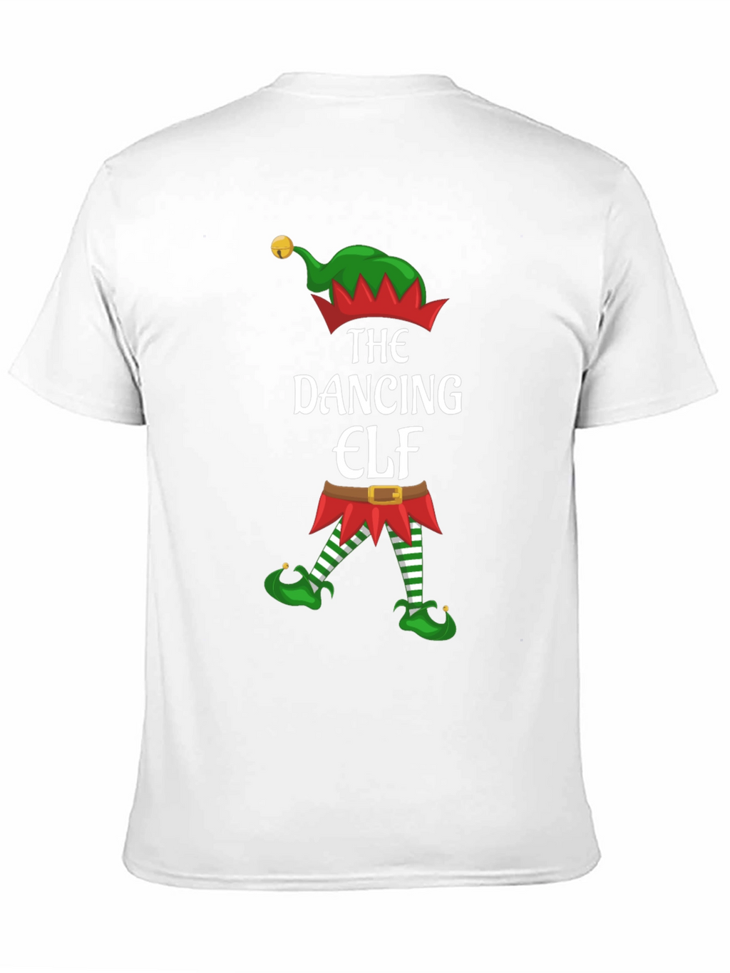 Dancing Elf Graphic Tee - Holiday Festive Shirt
