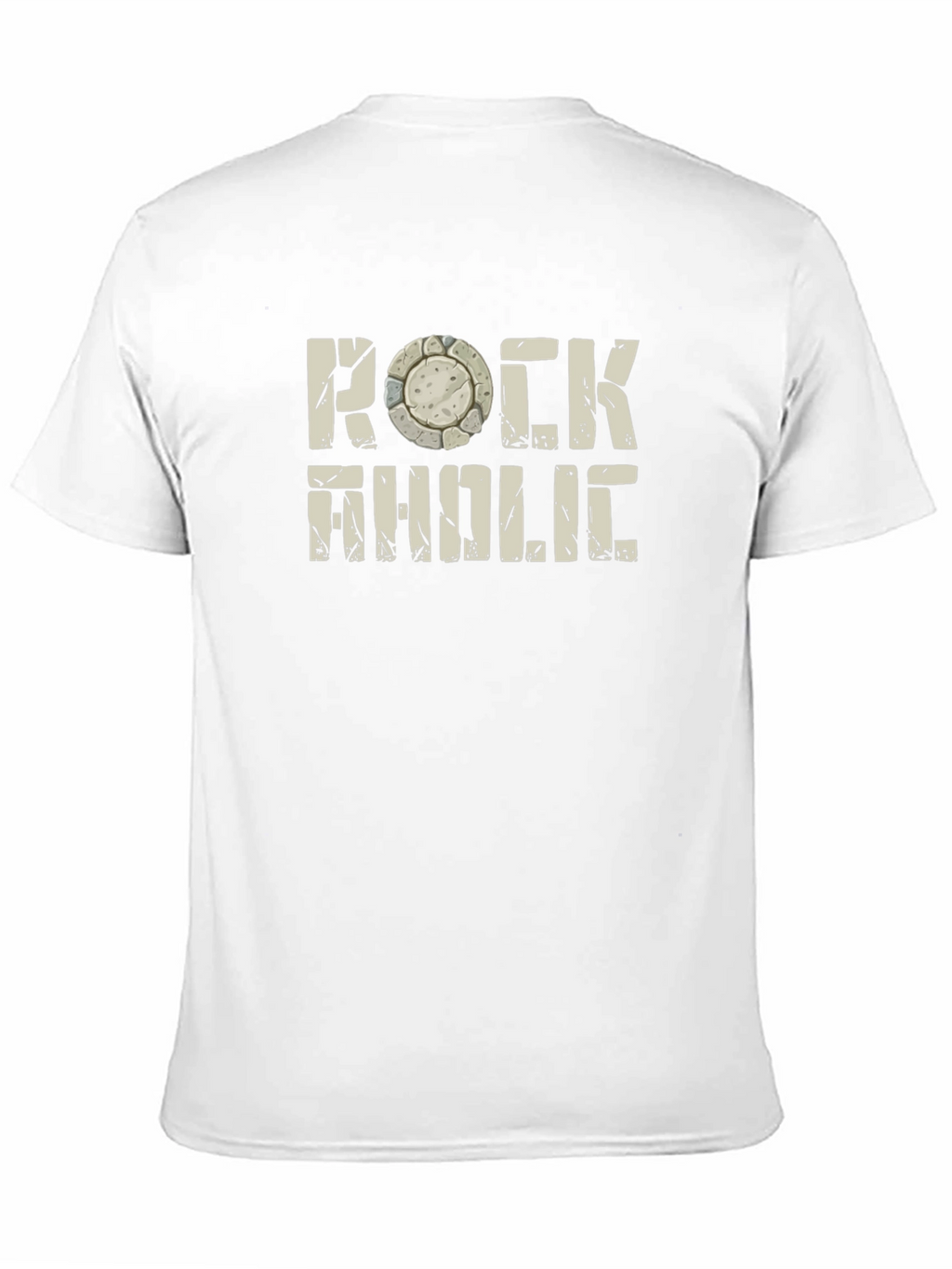 Rockaholic Graphic Tee - Stone Design