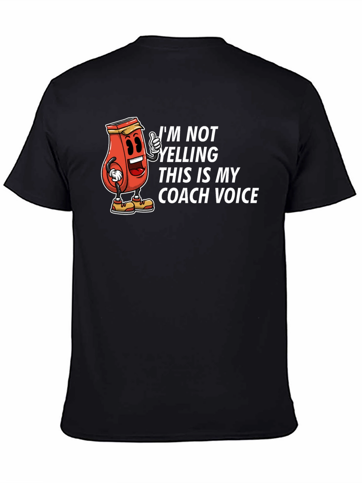 Coach Voice T-Shirt - Funny Cartoon Whistle Design