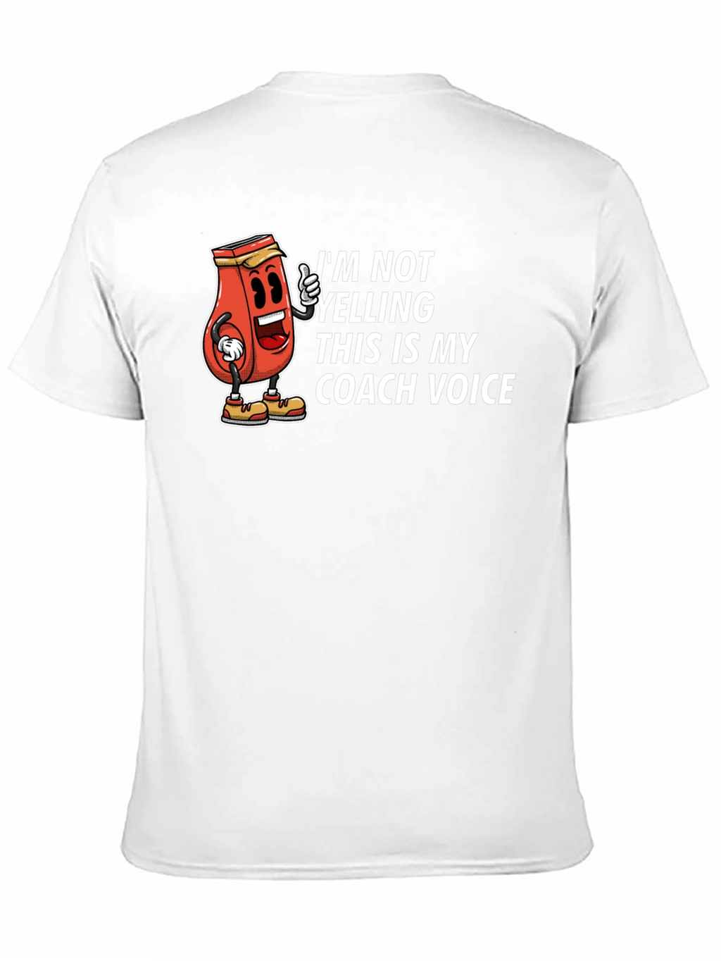 Coach Voice T-Shirt - Funny Cartoon Whistle Design