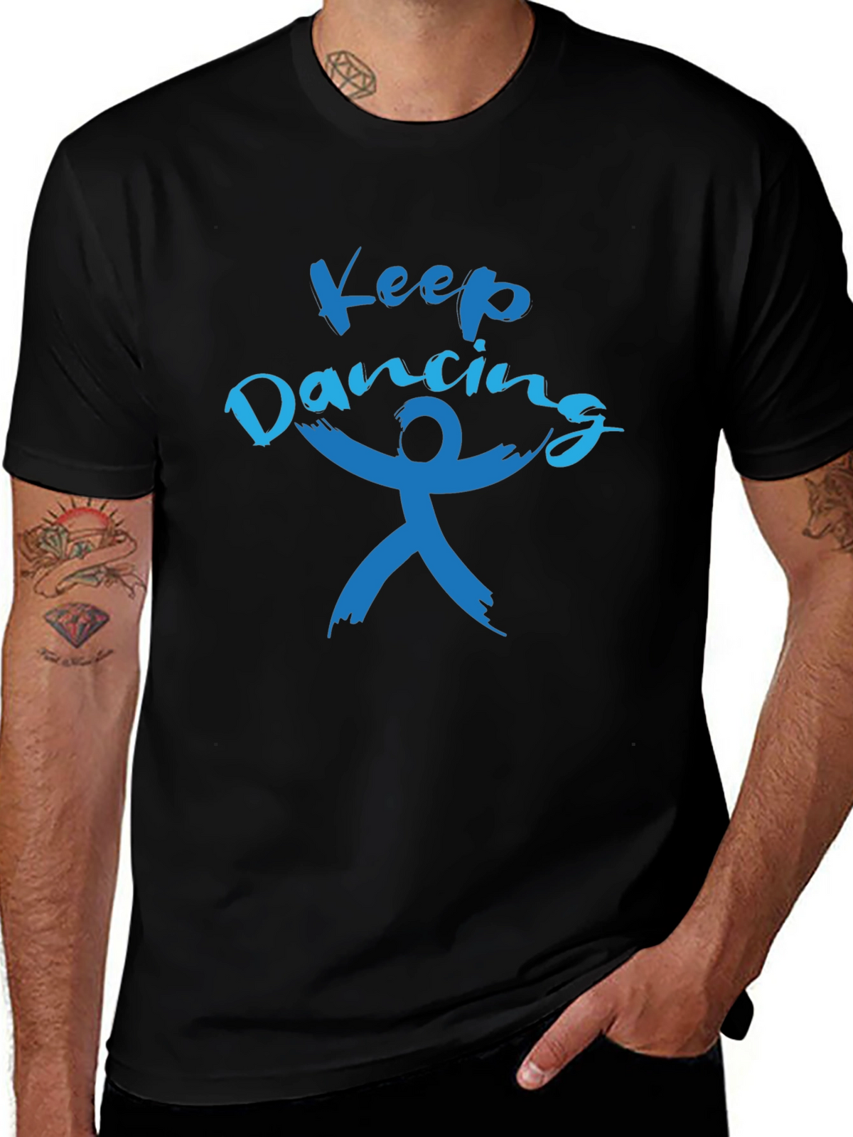 Keep Dancing Black Tee