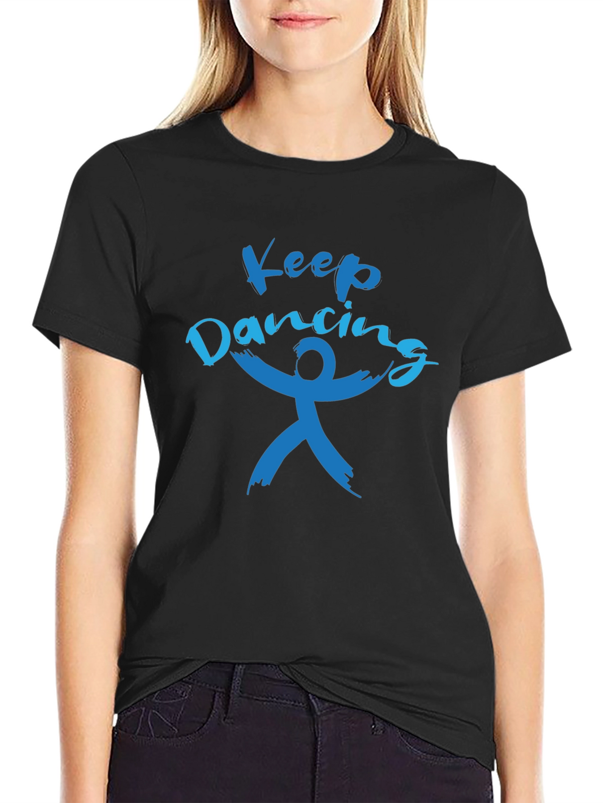 Keep Dancing Black Tee