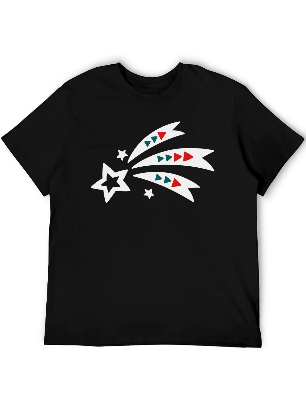 Festive Shooting Star Black Tee