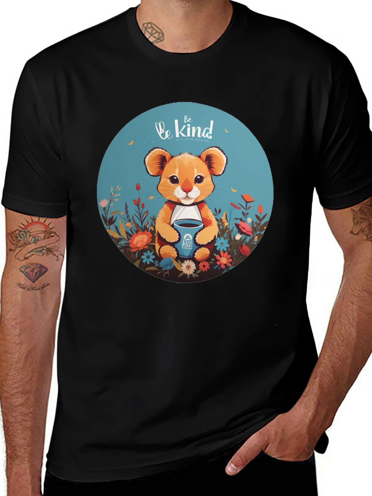 Be Kind Lion Graphic Tee - Unisex Soft Cotton