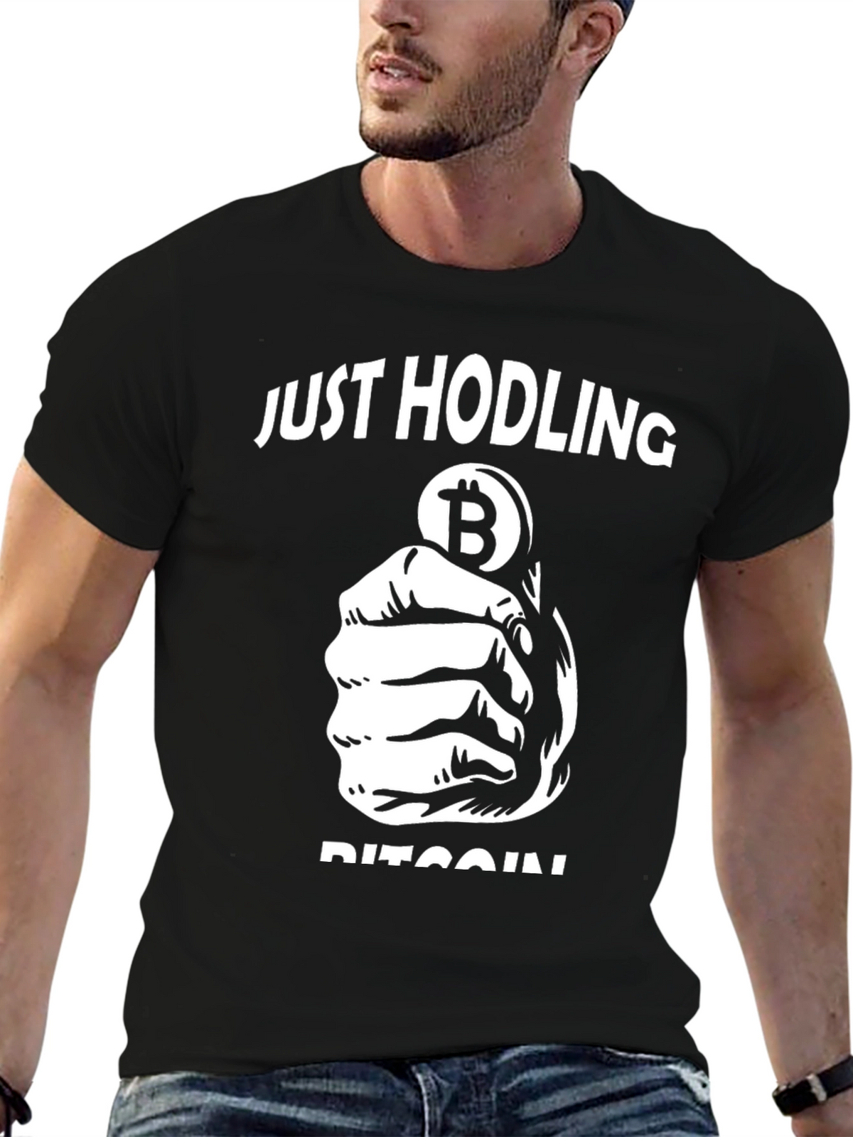 Just Hodling Bitcoin Crypto T-Shirt