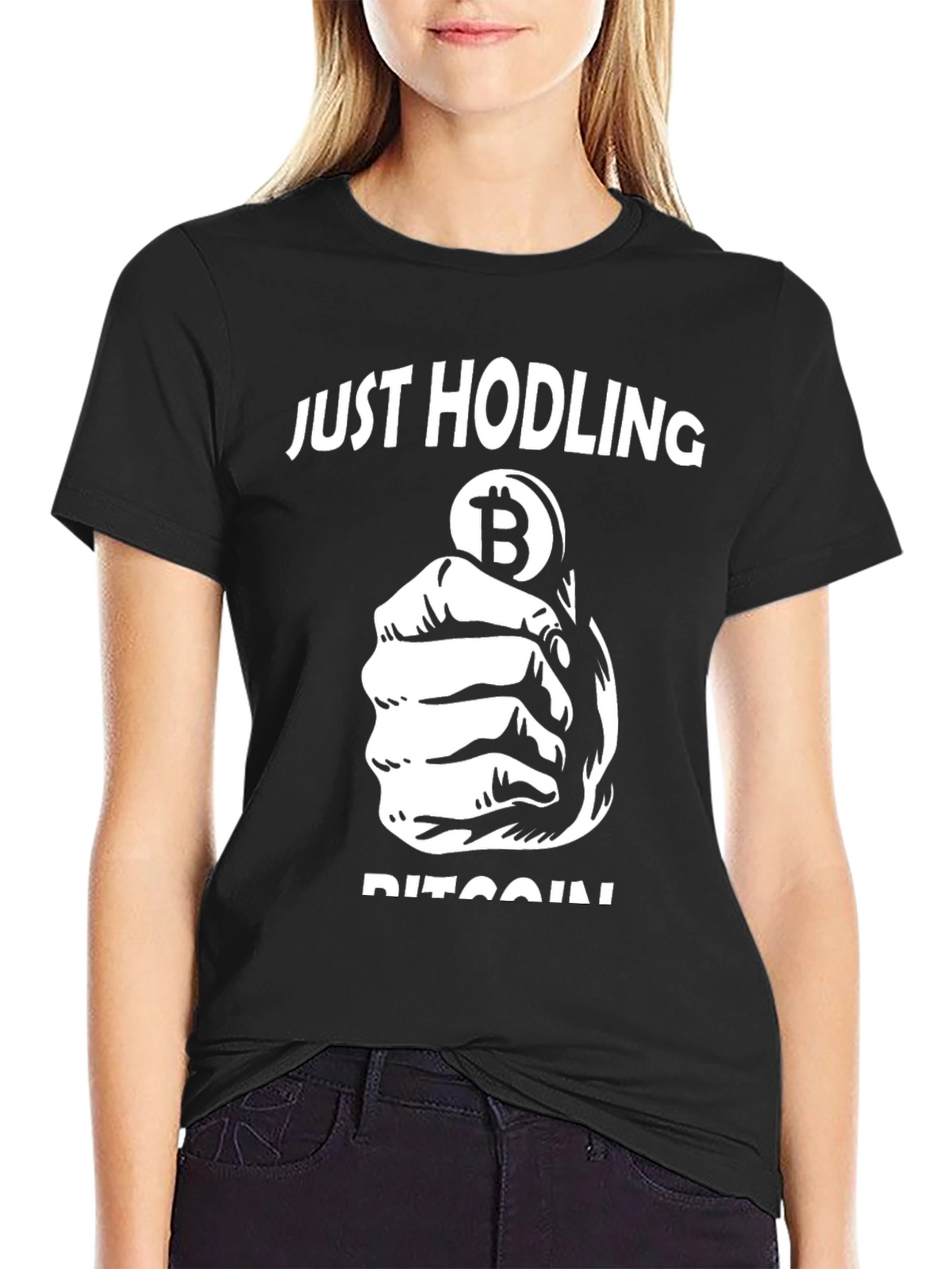 Just Hodling Bitcoin Crypto T-Shirt