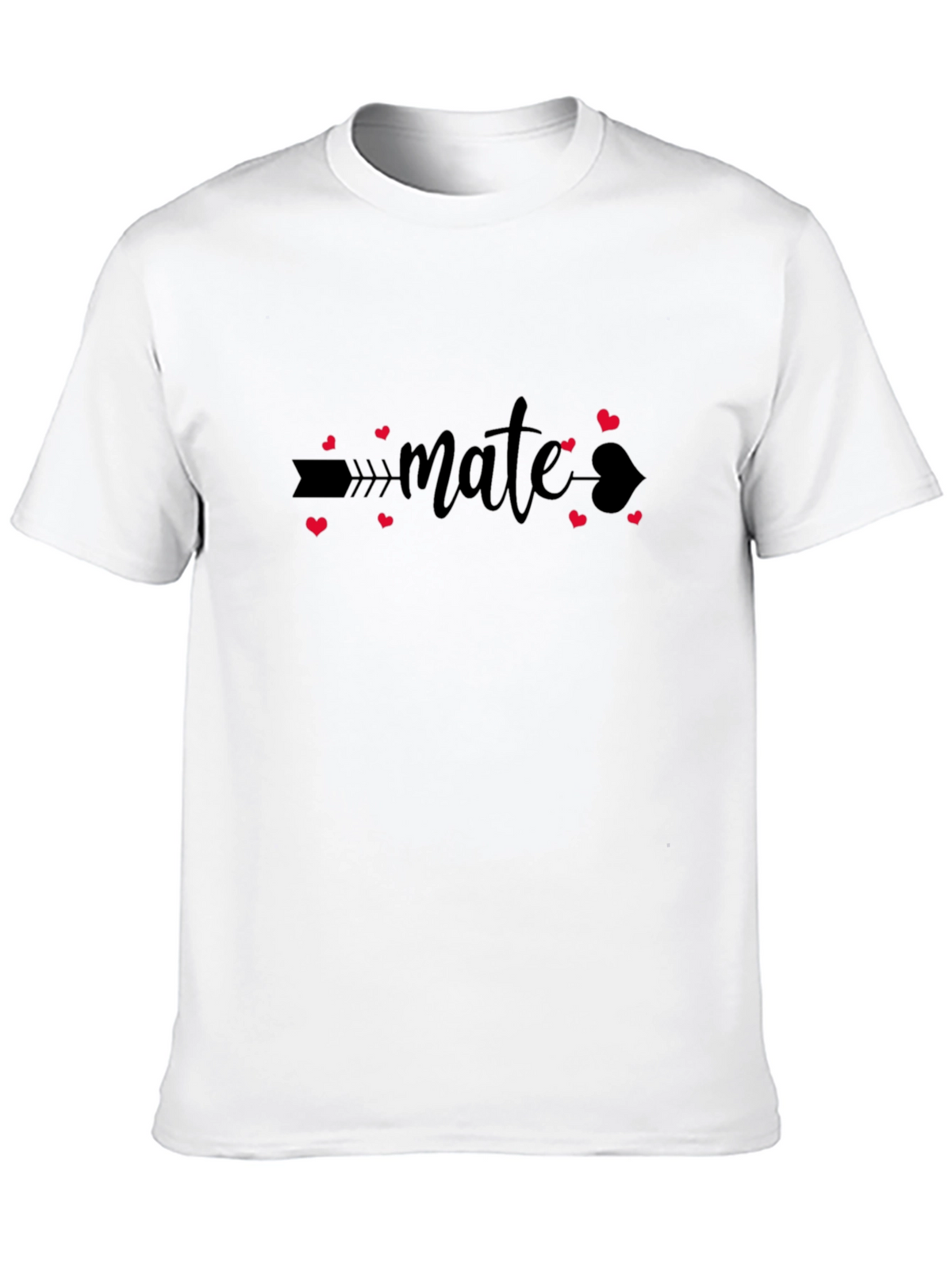 Mate Heart Arrow Black T-Shirt