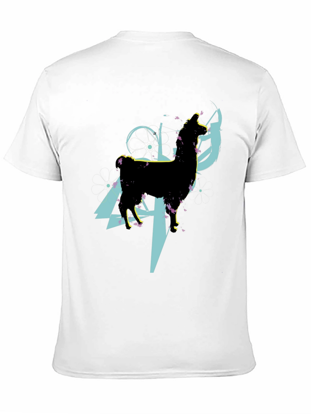 Llama Graphic Tee - Abstract Design