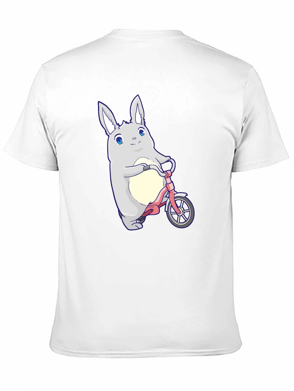 Cute Bunny on Bike Graphic T-Shirt