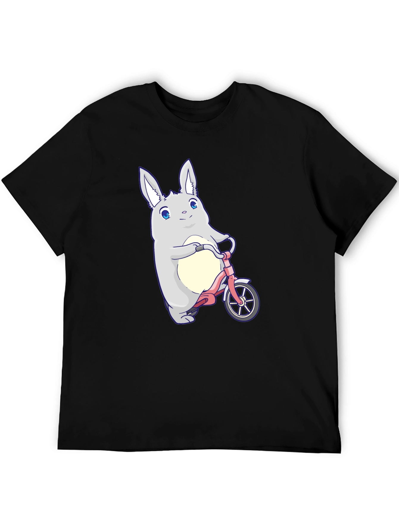 Cute Bunny on Bike Graphic T-Shirt