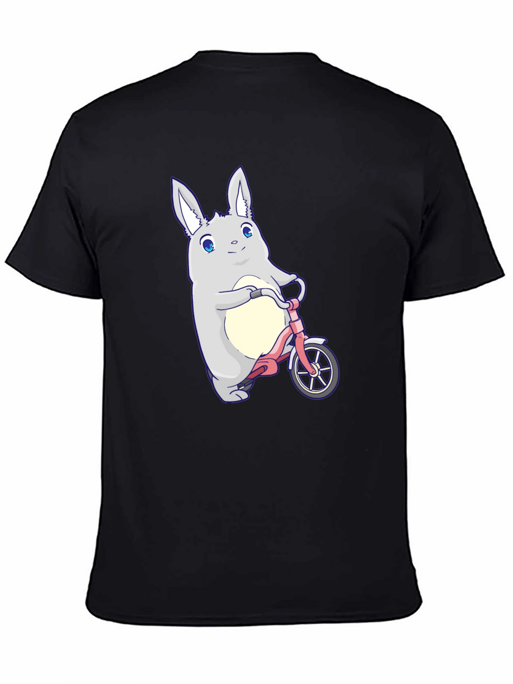 Cute Bunny on Bike Graphic T-Shirt