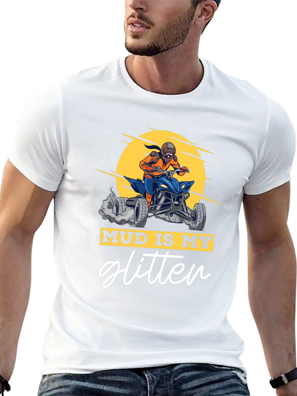 Mud Is My Glitter ATV Rider Graphic Tee