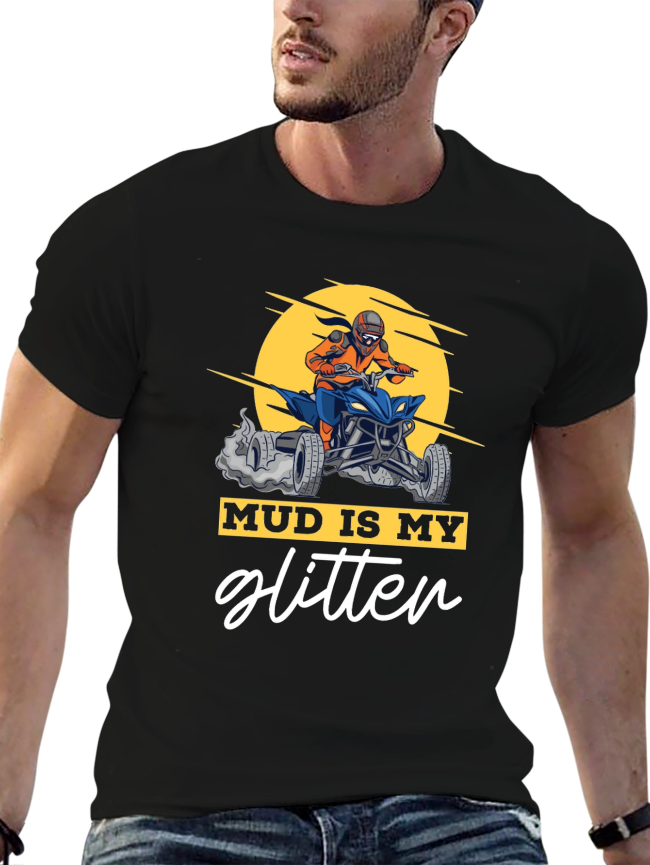 Mud Is My Glitter ATV Rider Graphic Tee